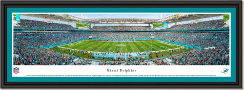Miami Dolphins Hard Rock Stadium Panoramic Framed Print