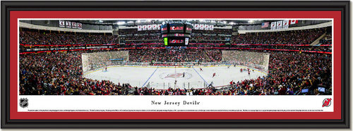 New Jersey Devils Prudential Center Framed Panoramic Picture 