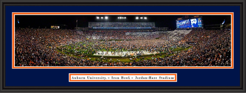 Auburn Tigers Football 2017 Iron Bowl Framed Panoramic Picture 