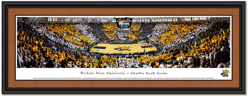 Wichita State Shockers Stripe-Out Basketball Framed Picture 