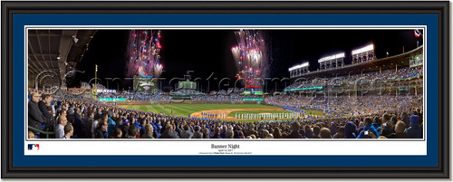 Chicago Cubs Ring Ceremony Framed Panoramic Single Mat