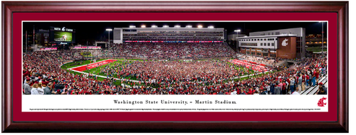 Washington State Cougars Football Martin Stadium Framed Print