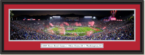 2019 Rose Bowl VICTORY CELEBRATION - Ohio State vs Washington - Framed Print