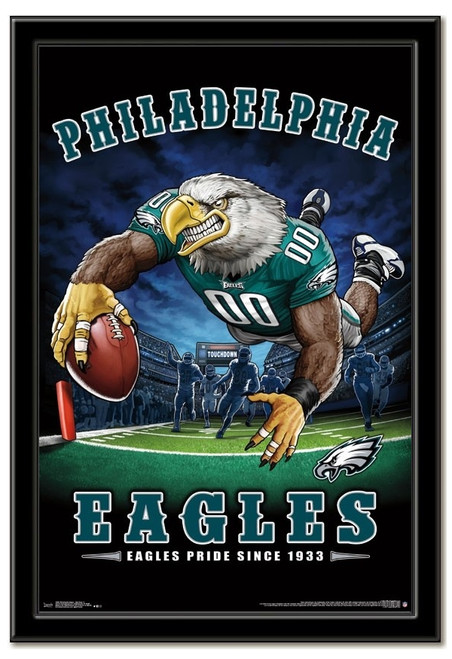 New England Patriots Team Mascot End Zone Framed Poster