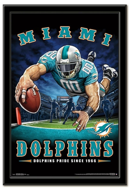 New England Patriots Team Mascot End Zone Framed Poster