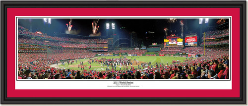 St. Louis Cardinals 2011 World Series Celebration Framed Print SINGLE MATTING and BLACK FRAME St. Louis Cardinals 2011 World Series Celebration Framed Print SINGLE MATTING and BLACK FRAME