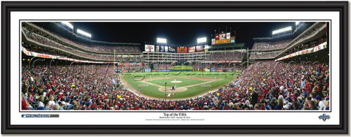 Texas Rangers 2010 World Series - Top of the Fifth - Framed Print No Matting and Black Frame