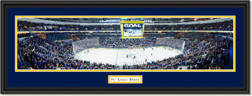 St. Louis Blues Enterprise Center Framed Panoramic Print