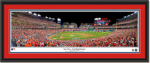 2019 World Series Game Three - First Pitch - Framed Panoramic