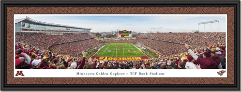 Minnesota Golden Gophers - End Zone - TCF Bank Stadium Framed Picture Minnesota Golden Gophers - End Zone - TCF Bank Stadium Framed Picture
