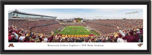 Minnesota Golden Gophers - End Zone - TCF Bank Stadium Framed Picture Minnesota Golden Gophers - End Zone - TCF Bank Stadium Framed Picture