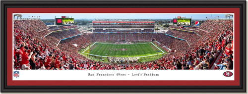 San Francisco 49ers 50 Yard Line at Levi's Stadium - 2019 Season - Framed Print