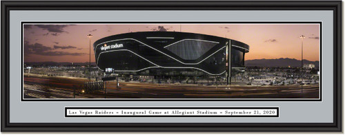 Las Vegas Raiders - Inaugural Game - Allegiant Stadium Framed Print