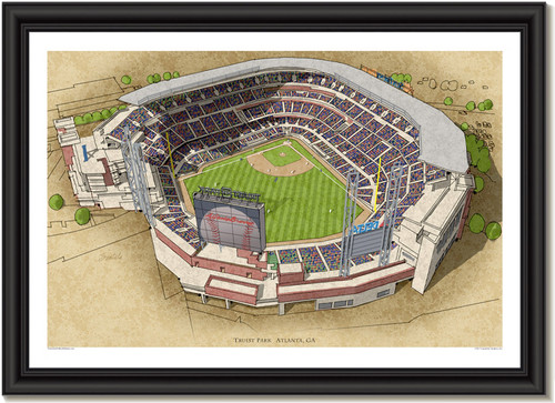 Truist Park Large Illustration - Home of the Atlanta Braves