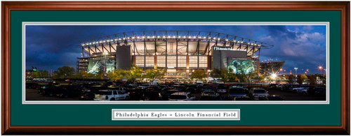 Philadelphia Eagles Night Game at Lincoln Field Framed Panoramic Philadelphia Eagles Night Game at Lincoln Field Framed Panoramic