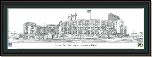 Green Bay Packers Lambeau Field Illustrated Framed Print Green Bay Packers Lambeau Field Illustrated Framed Print