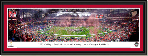 2022 Championship Game Celebration - Georgia Bulldogs - Framed Print