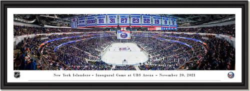 New York Islanders Inaugural Game End Zone - UBS Arena - Framed Print