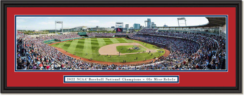 2022 College World Series Baseball - Ole Miss Rebels - Framed Print 2022 College World Series Baseball - Ole Miss Rebels - Framed Print