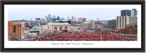 Kansas City Celebrates - 2023 Kansas City Chiefs Victory Parade - Framed Print