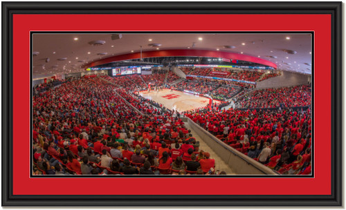 Houston Cougars Basketball Feritta Center Framed Print 