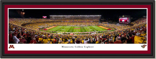 Minnesota Golden Gophers Football - Huntington Bank Stadium - Framed Print Minnesota Golden Gophers Football - Huntington Bank Stadium - Framed Print