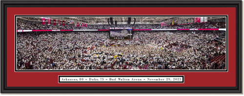 Arkansas Razorbacks Court Storming at Bud Walton Arena Framed Print