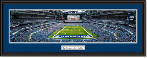 Indianapolis Colts End Zone - Lucas Oil Stadium - Framed Print