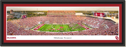 Oklahoma Sooners Football - Gaylord Family Oklahoma Memorial Stadium - Framed Print Oklahoma Sooners Football - Gaylord Family Oklahoma Memorial Stadium - Framed Print