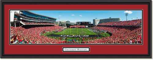 Cincinnati Bearcats End Zone - Nippert Stadium - Framed Print Cincinnati Bearcats End Zone - Nippert Stadium - Framed Print