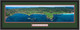 Pebble Beach Golf Links Framed Panoramic Picture