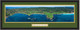 Pebble Beach Golf Links Framed Panoramic Picture