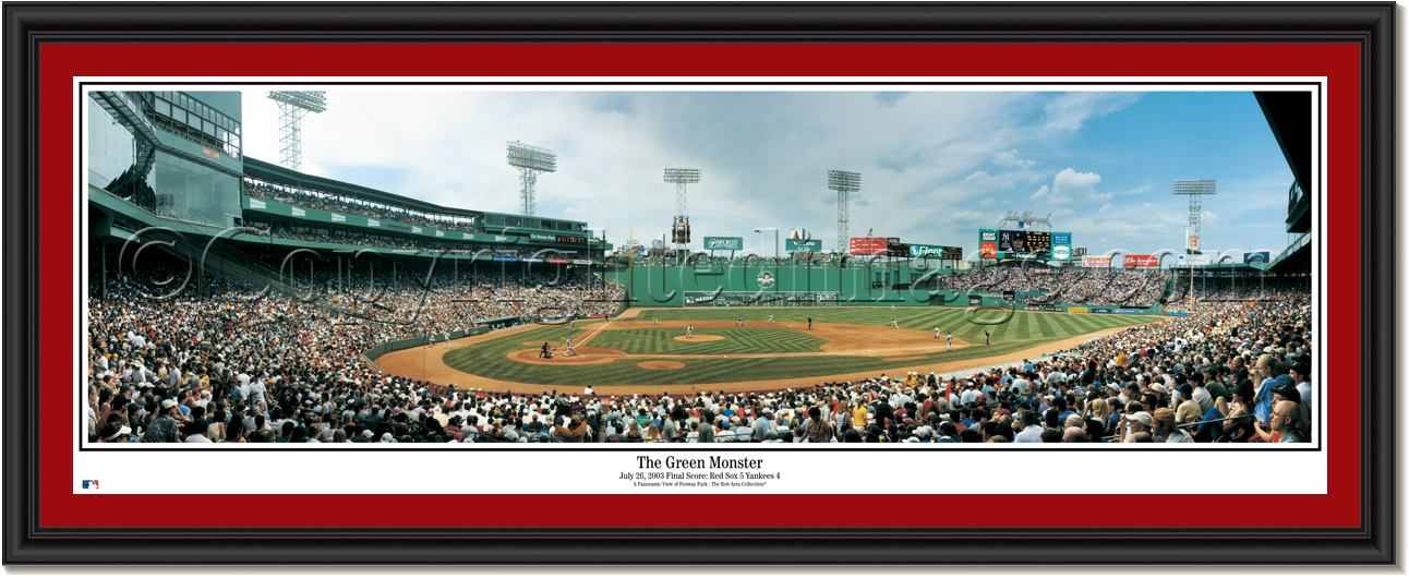 Boston Red Sox Fenway Park The Green Monster Framed Picture