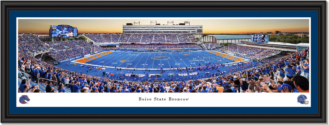 Boise State Broncos Albertsons Stadium- Framed Print
