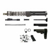 5.56 AR 15 Pistol Kit - 10.5" Stainless Barrel, 1:8 Twist Rate with 12" M-Lok Handguard