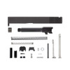 Complete Glock® 19 Compatible Slide Kit - Rear Serrated Slide - Black Cerakote