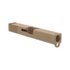 Complete Glock® 19 Compatible Slide Kit - Rear Serrated Slide - FDE Cerakote