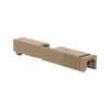 Glock® 19 Compatible Pistol Build Kit - Rear Serrated Slide - FDE Cerakote
