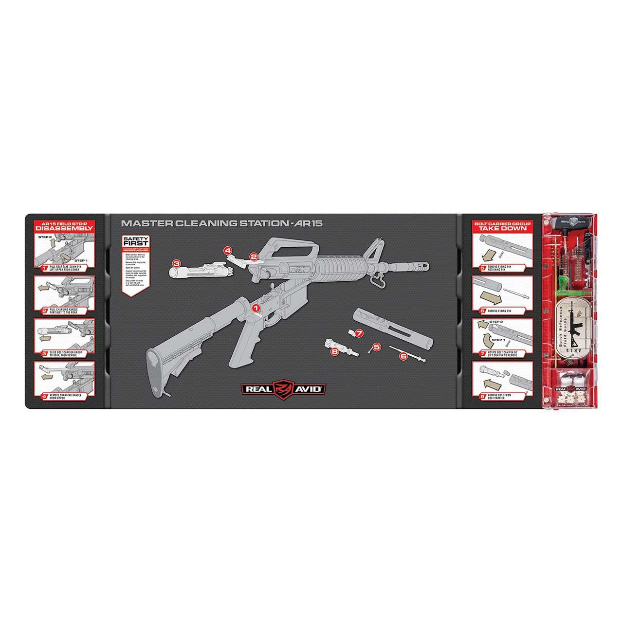Real Avid AR15 Cleaning Kit - Master Cleaning Station