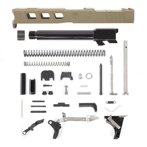 Glock® 17 Compatible Pistol Build Kit w/ FDE Elite RMR Cut Slide