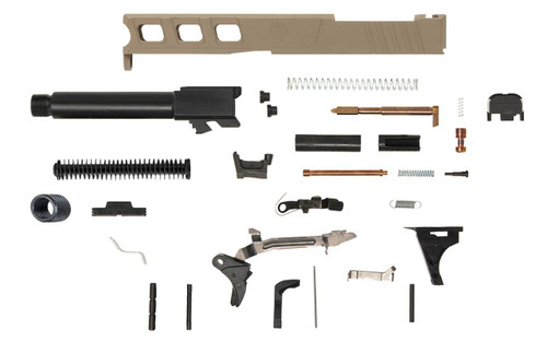 Glock® 19 Compatible Pistol Build Kit w/ FDE Elite Slide 3 Glock® 19 Compatible Pistol Build Kit w/ FDE Elite Slide 3