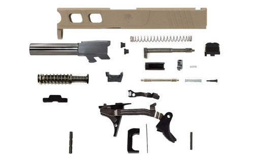 Glock® 43 Compatible Pistol Build Kit w/ FDE Elite Slide 2 Glock® 43 Compatible Pistol Build Kit w/ FDE Elite Slide 2