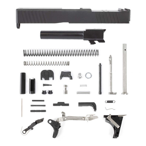 Glock® 19 Compatible Pistol Build Kit w/ RMR Optic Cut Slide, Black Nitride Barrel, Upper Parts Kit, and Lower Parts Kit
