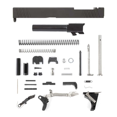 Glock® 19 Compatible Pistol Build Kit - RMR Optic Cut Slide - Black Cerakote