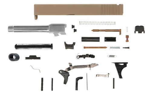 Glock® 19 Compatible Pistol Build Kit w/ FDE Rear Serrated Slide 4 Glock® 19 Compatible Pistol Build Kit w/ FDE Rear Serrated Slide 4