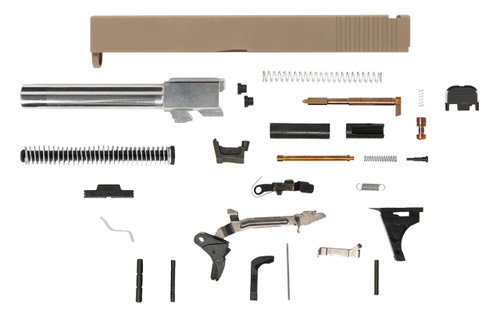 Glock® 17 Compatible Pistol Build Kit w/ FDE Rear Serrated Slide 2 Glock® 17 Compatible Pistol Build Kit w/ FDE Rear Serrated Slide 2