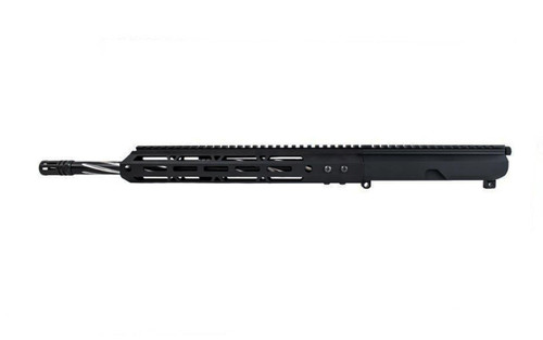 .300 Blackout AR 15 Side-Charging Upper Assembly - 16" Stainless and Black Nitride Fluted Heavy Barrel, 1:8 Twist Rate with 12" M-Lok Handguard 3