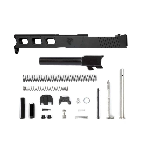 Complete Slide Kit - LFA Elite RMR Optic Cut Glock® 19 Compatible Slide - Black Cerakote