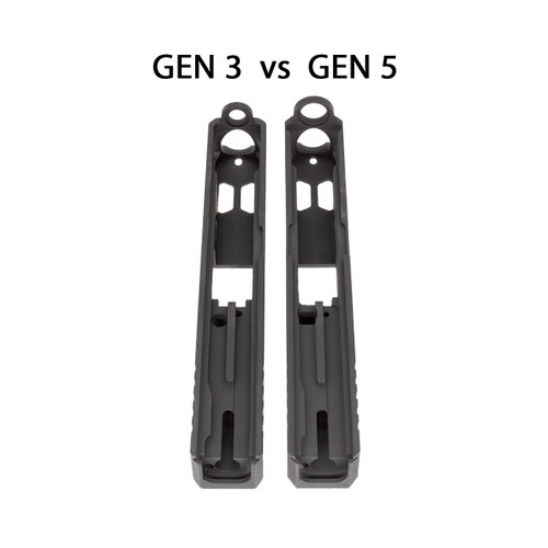 Glock® 19 Gen 5 Compatible Slide - LFA Elite Black Glock® 19 Gen 5 Compatible Slide - LFA Elite Black