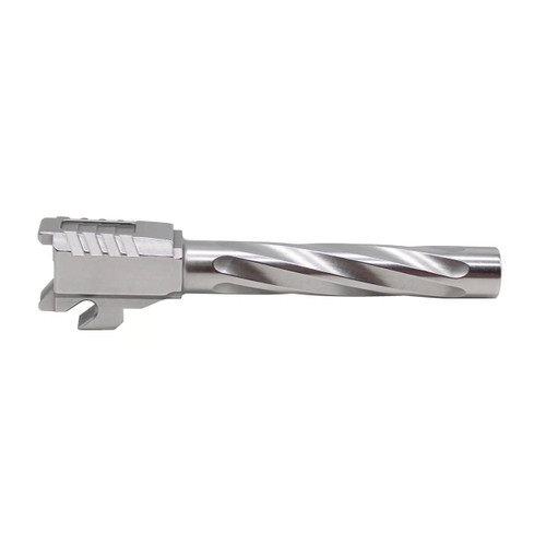 Stainless spiral fluted 9mm barrel for full-size P320 (4.7")